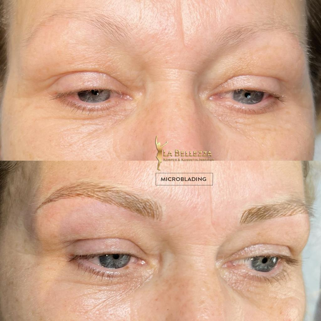 Dokumentierte Augenbrauen-Arbeit bei La Bellezza