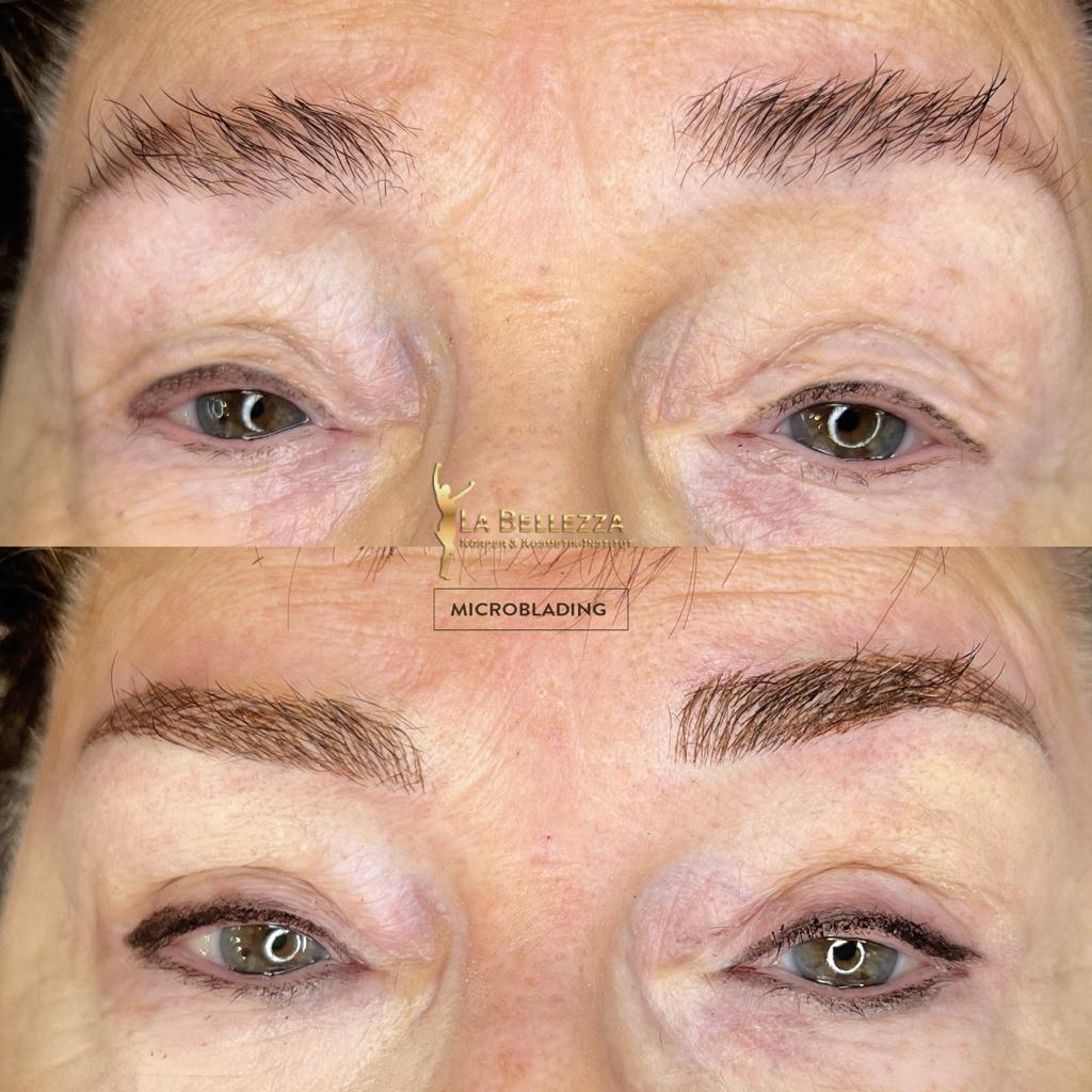 Dokumentierte Wimpernkranzverdichtung-Arbeit bei La Bellezza
